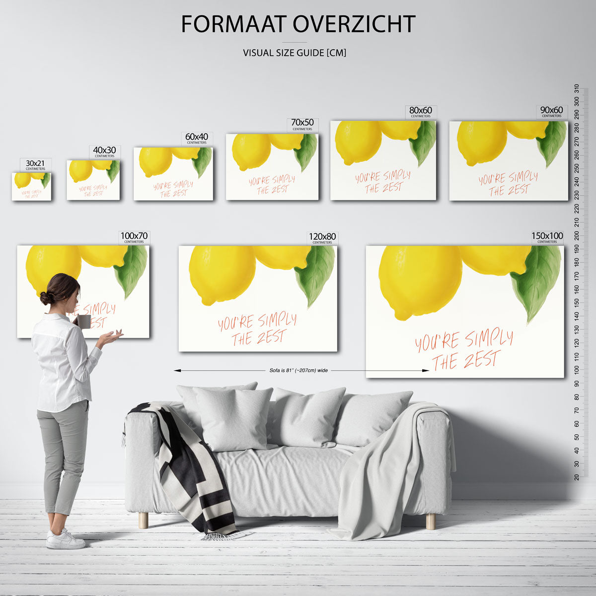 Citroenen met tekst Poster