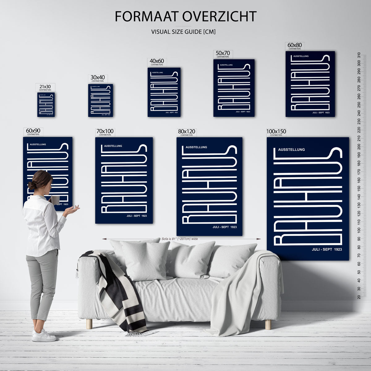 Lijnen en vlakken Poster