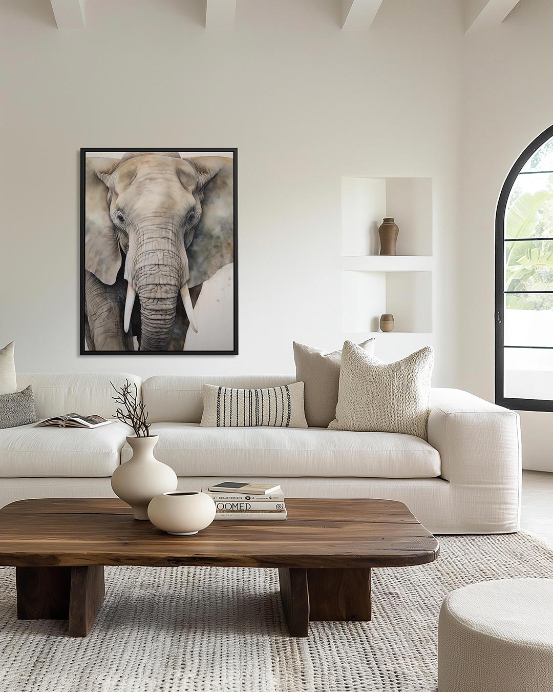 Olifant portret Kunstwerk