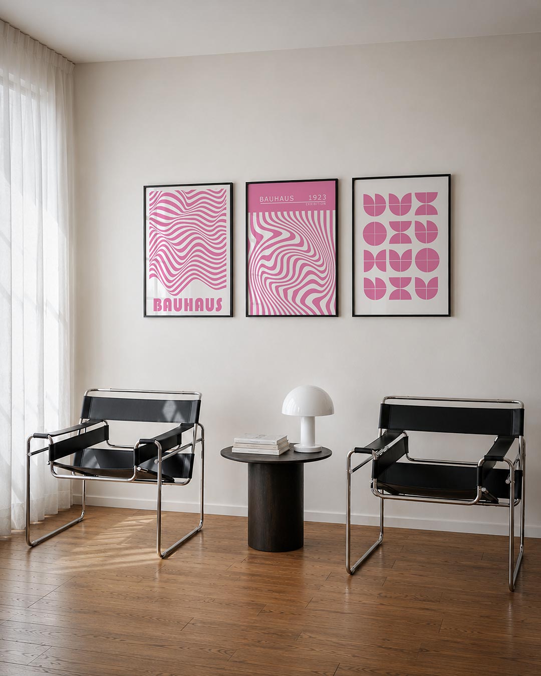 Golvend lijnenspel Posterset