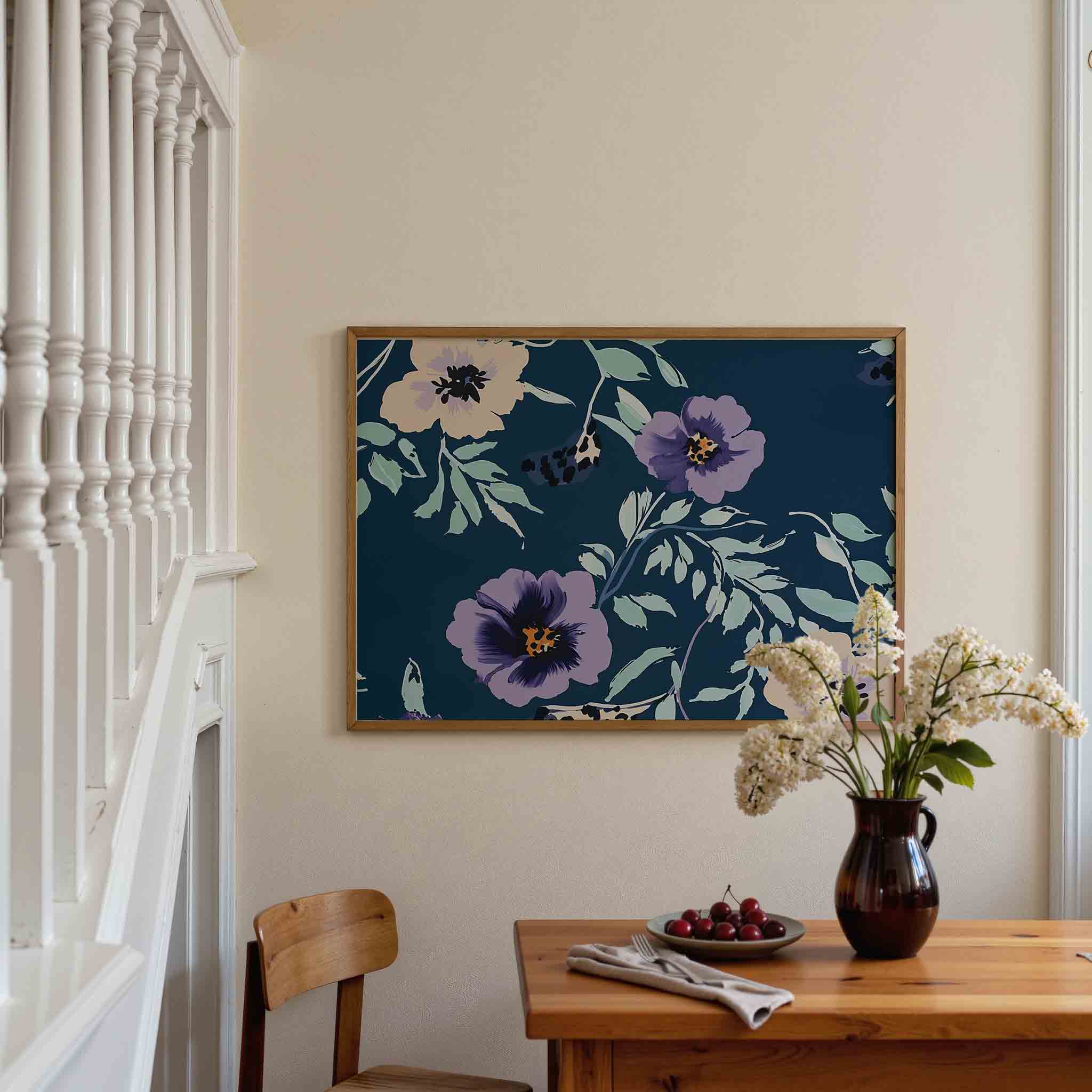 Bloemen en bladeren Poster