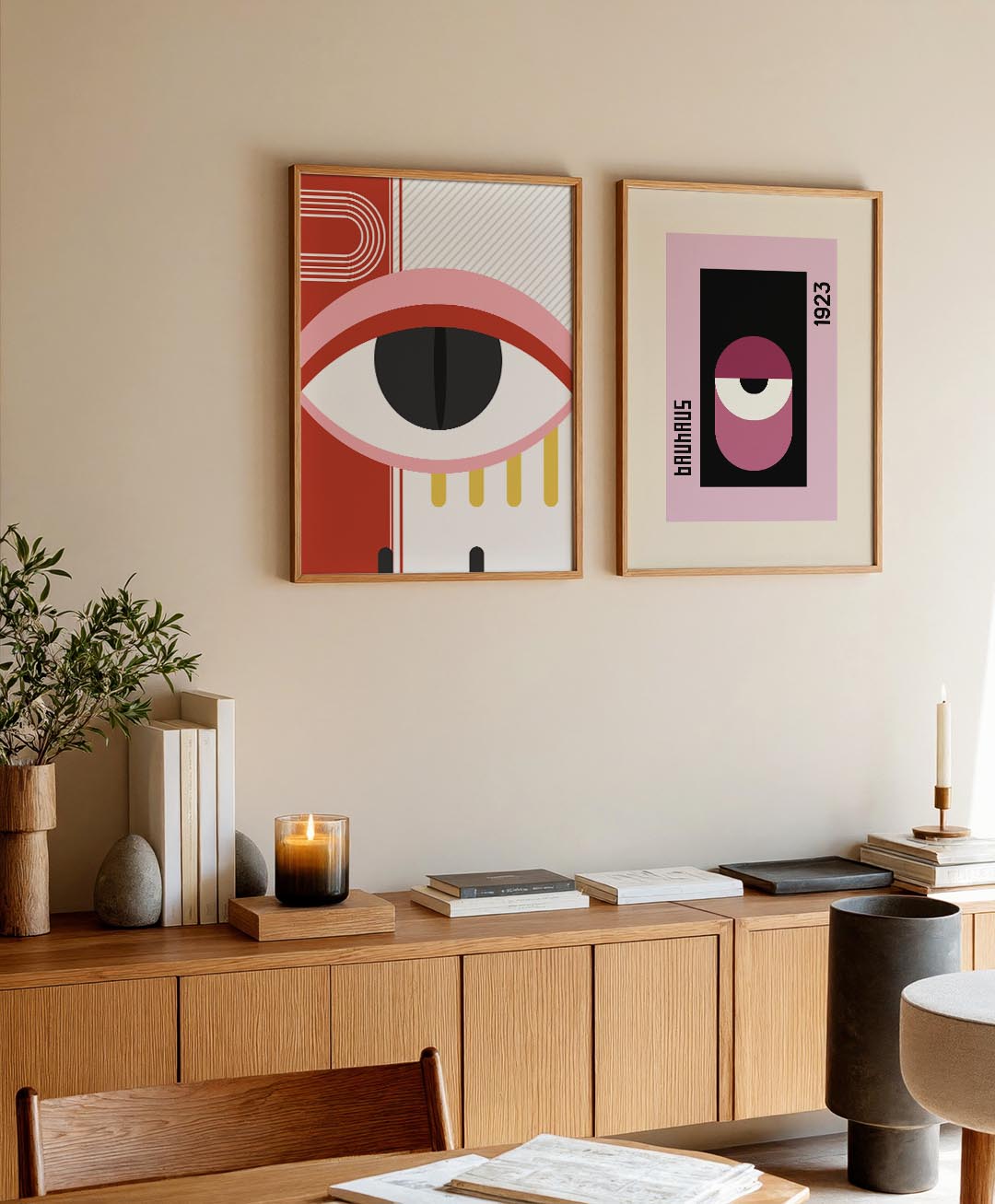 Oog en lijnen Posterset