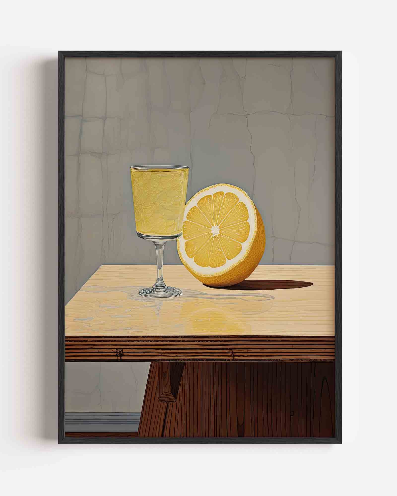 Citroen en glas Poster