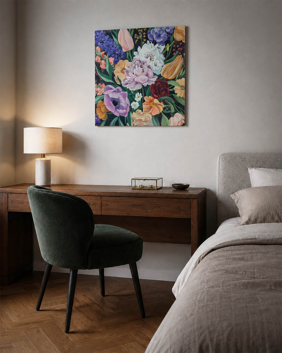 Bloemenexplosie Kunstwerk