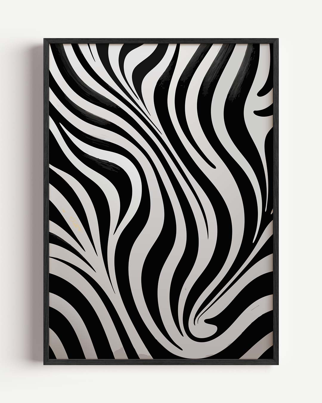 Elegante Zwart-Wit Zebra Stripes Poster-WallArtistic