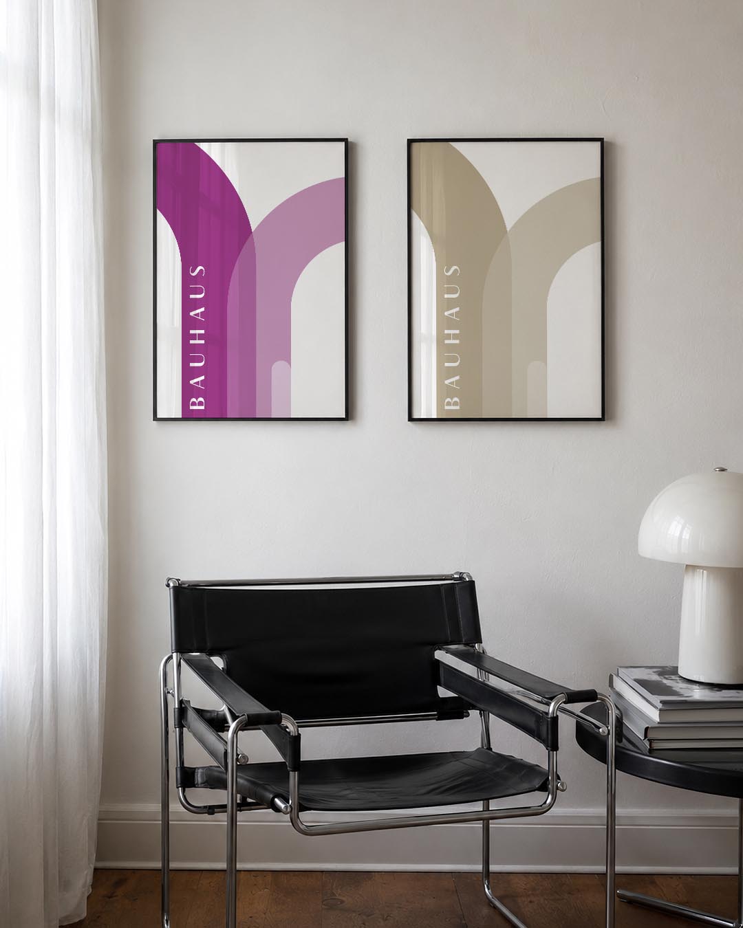 Kleurrijke boogvormen Posterset
