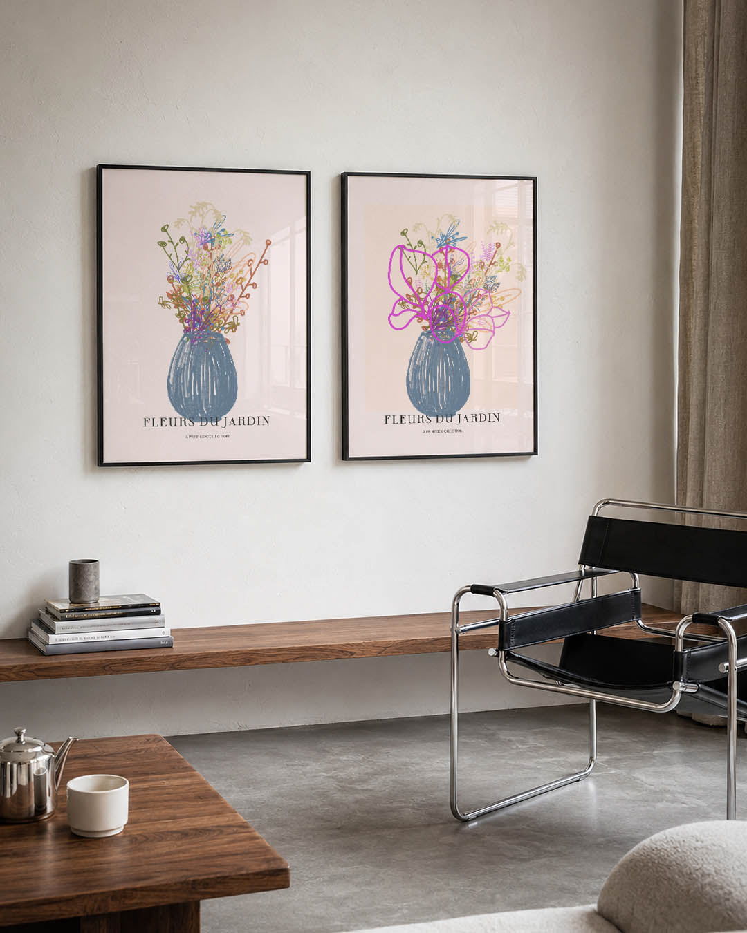 Bloemrijke vaas Posterset