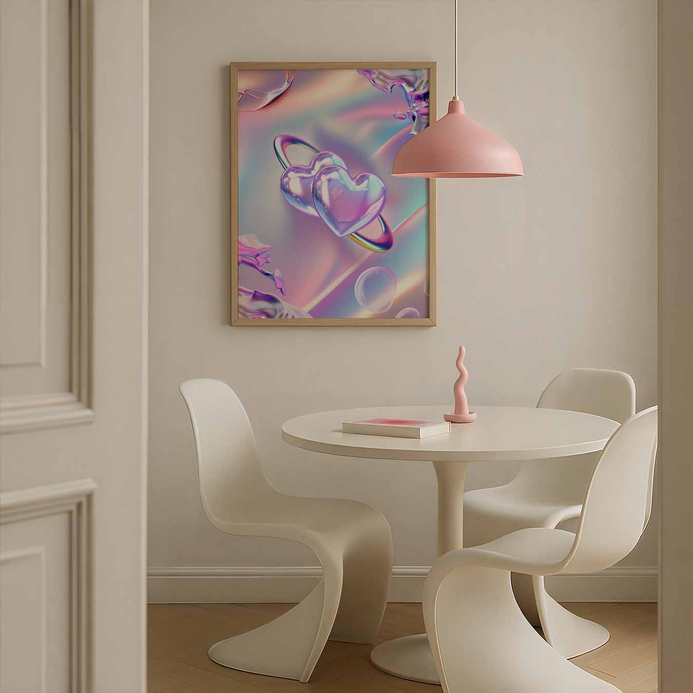 Double Heart Galaxy Poster-WallArtistic