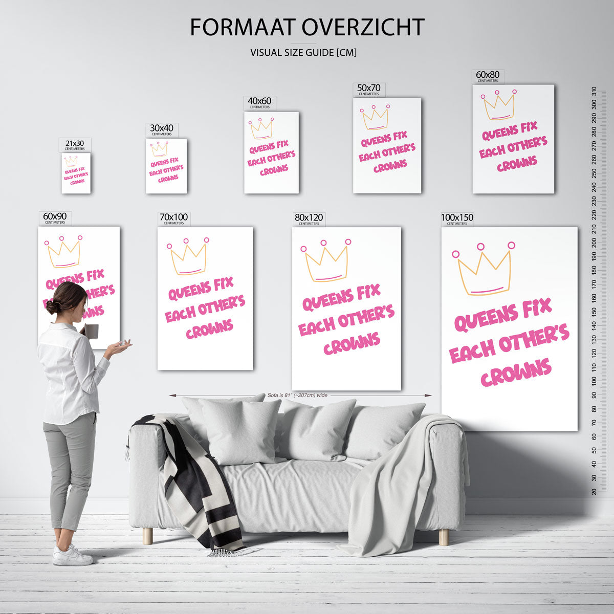 Kroon en tekst Poster