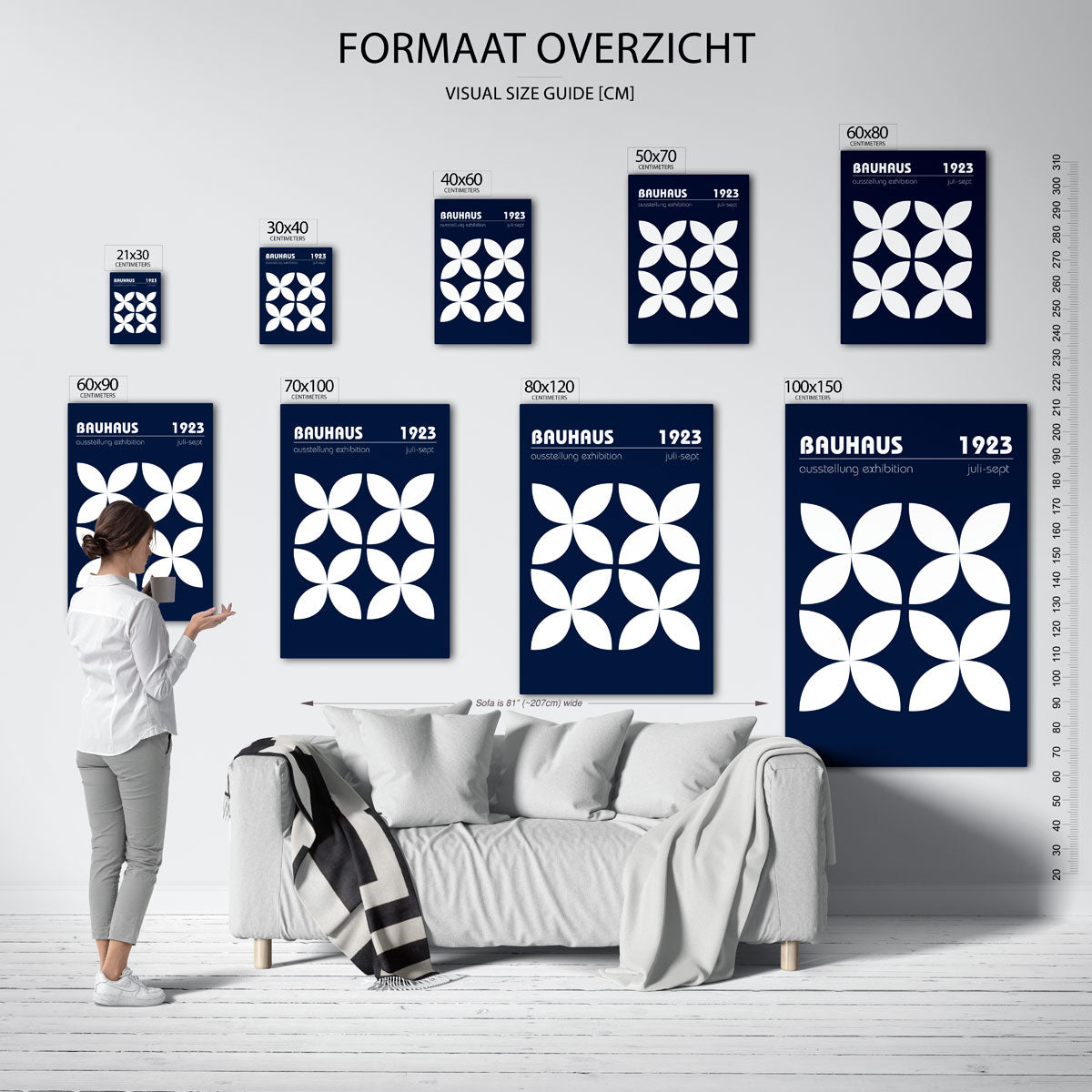 Vormritme en kleur Poster
