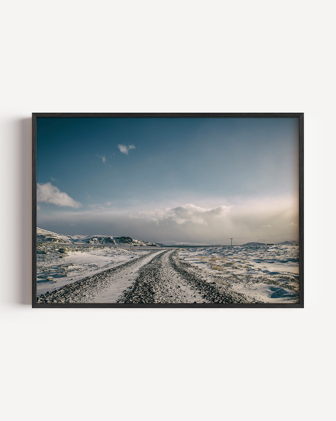 Winterse landschap Poster