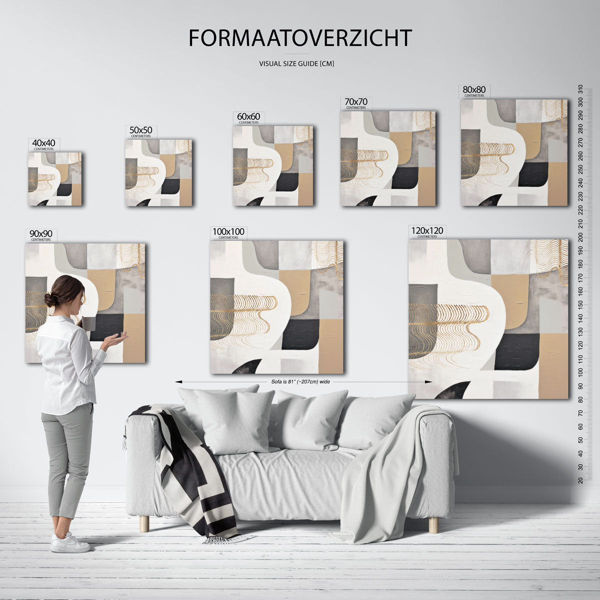 Abstracte vormen Poster
