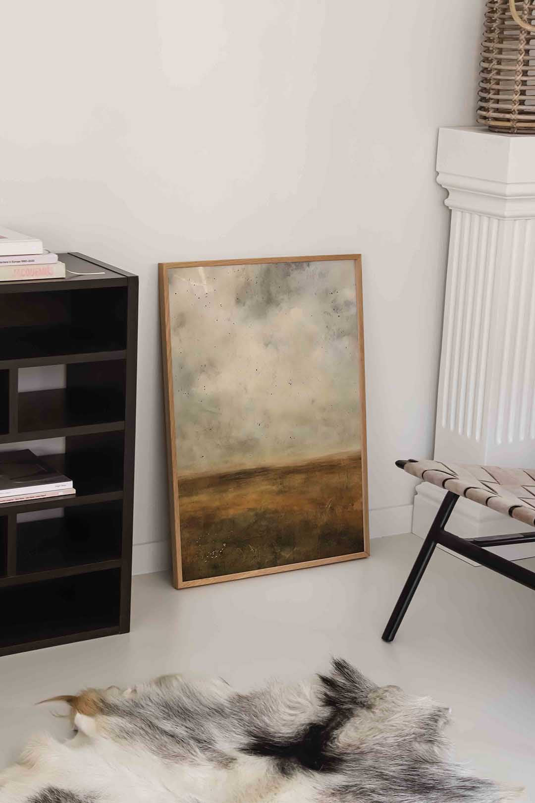 Landschap met wolken Poster