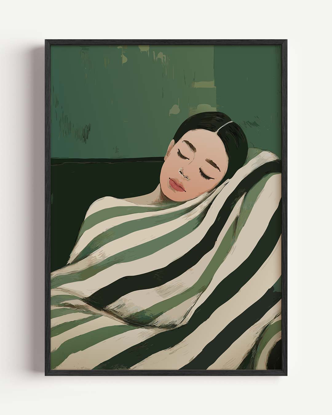 Dromerige Groen Getinte Poster-WallArtistic