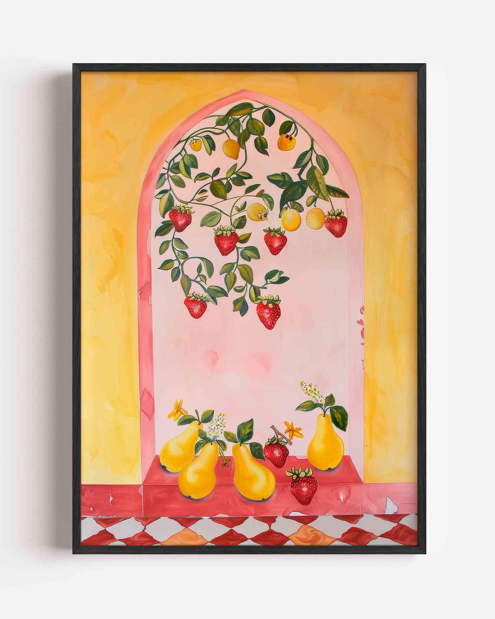 Fruit en bladeren Poster