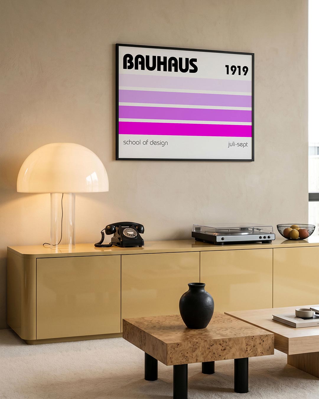 Lijnen en kleurvlakken Poster