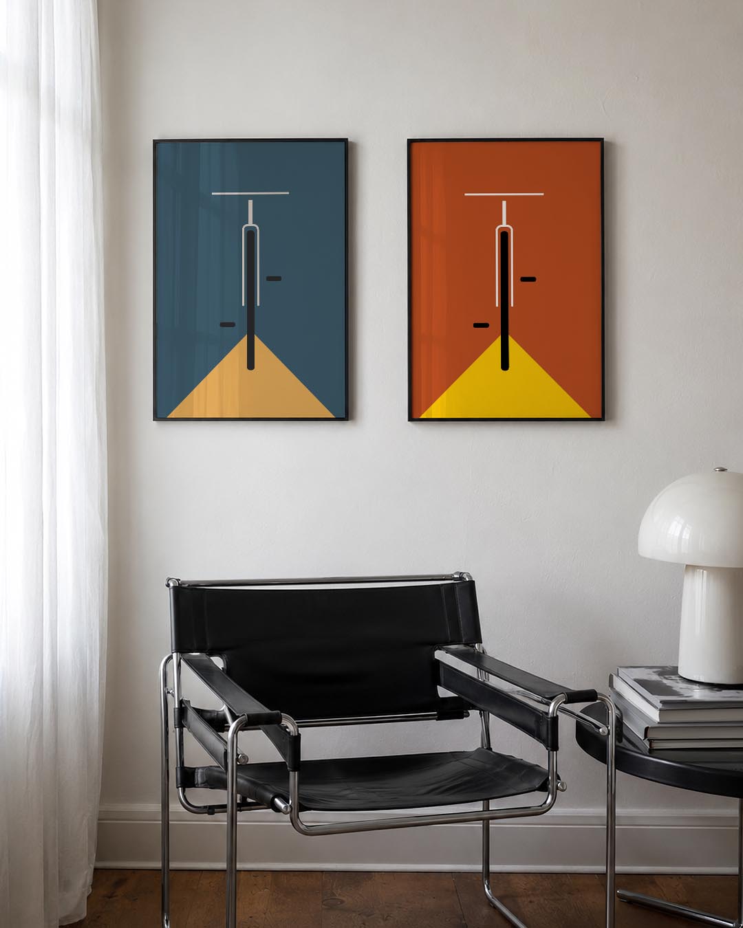 Fiets en licht Posterset