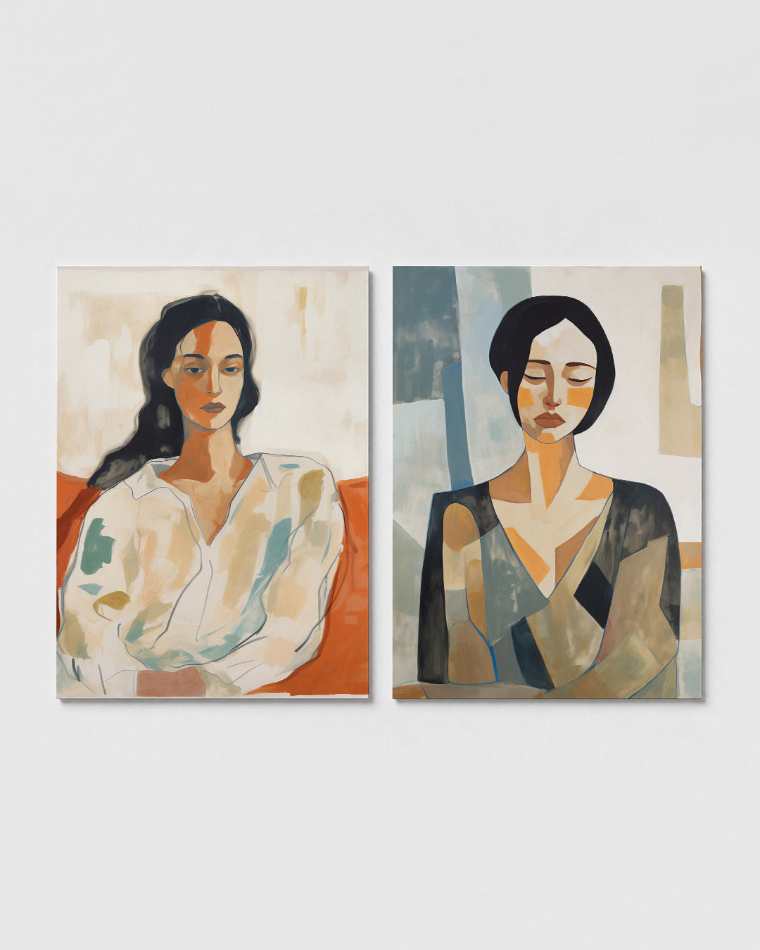 Kleurvlakken portret Posterset