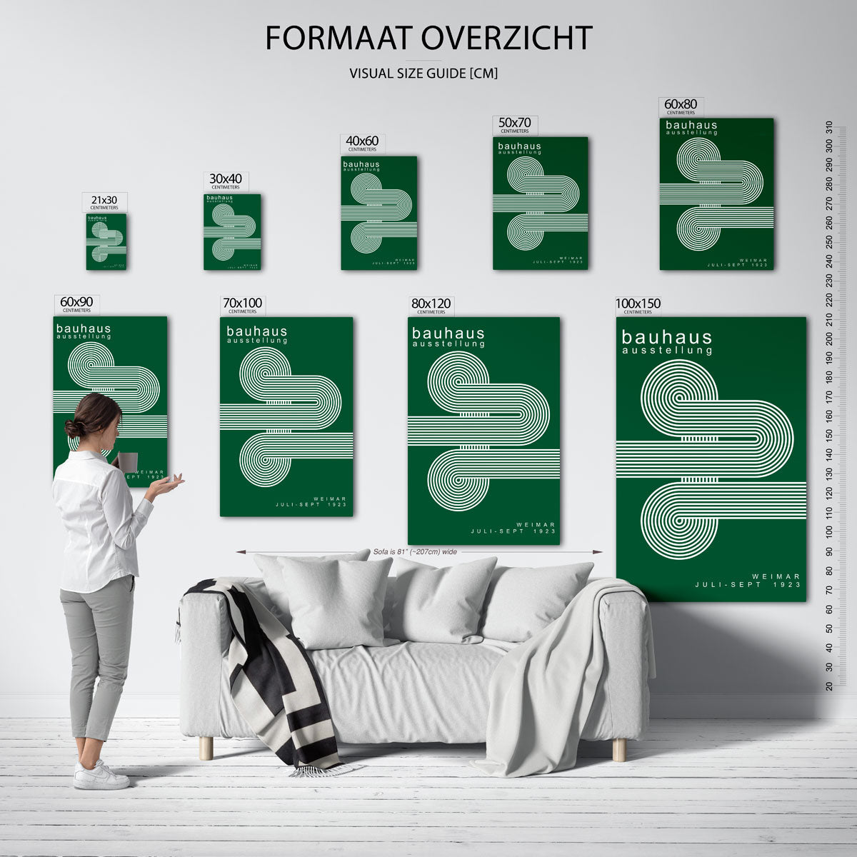Lijnenspel en vlakkenspel Poster