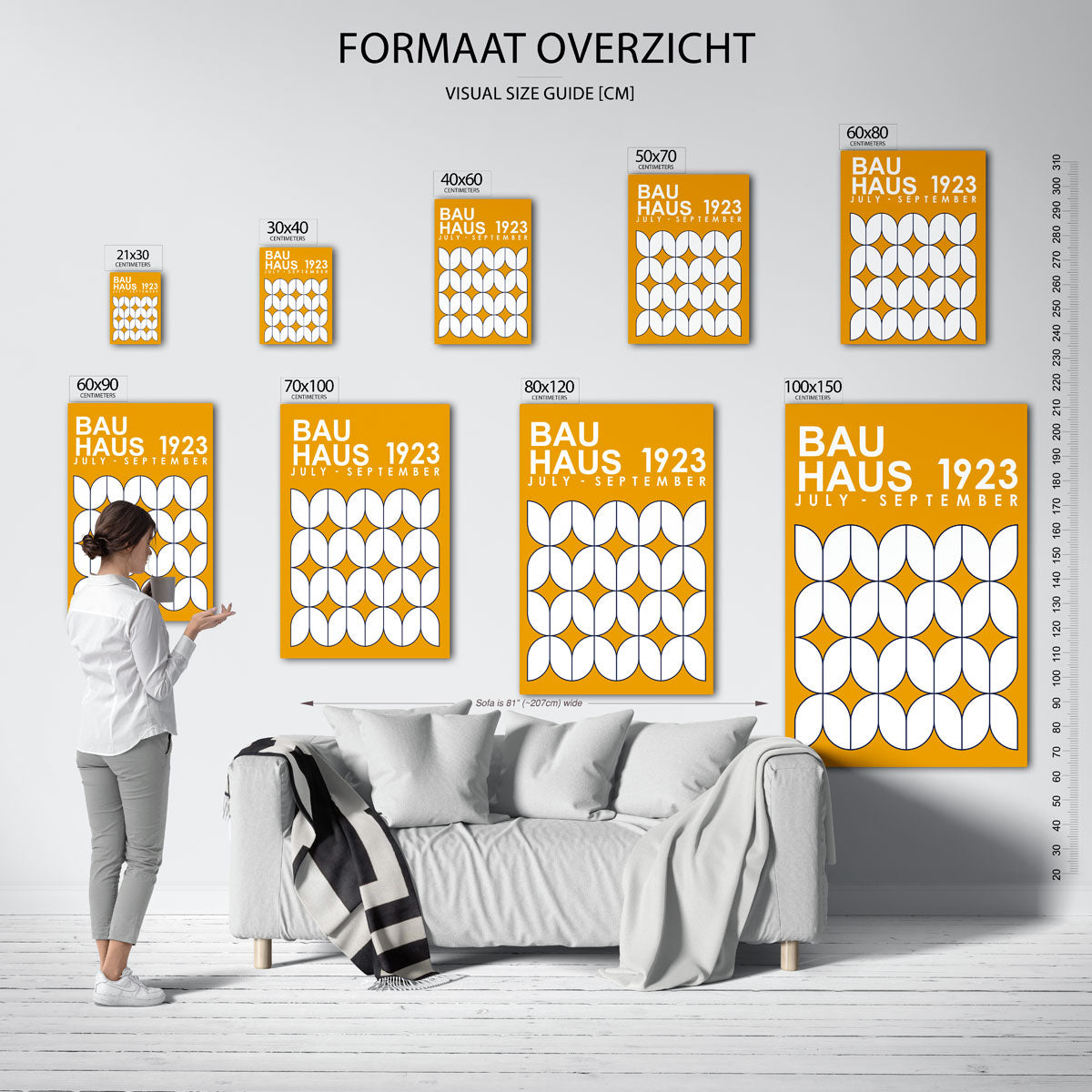 Vormritme en kleur Poster