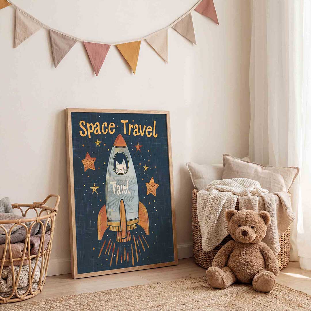Ruimtevaart kat Poster