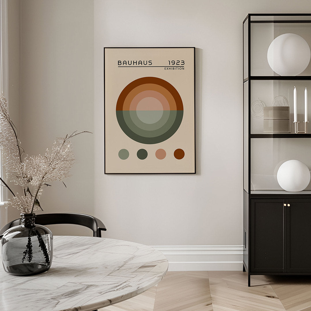 Cirkelvormen en kleur Poster