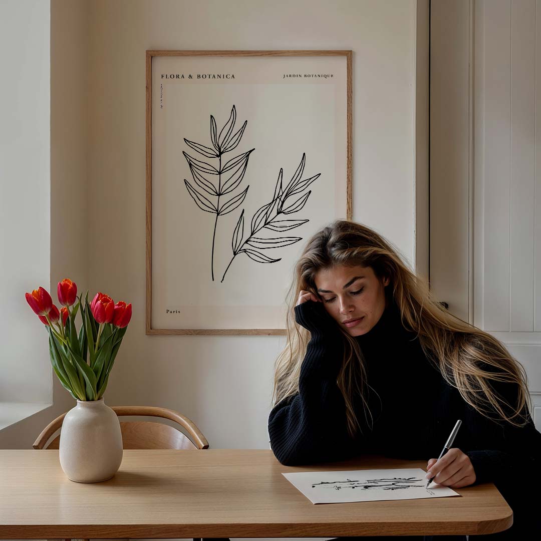Botanische Bladeren Kunstposter-WallArtistic