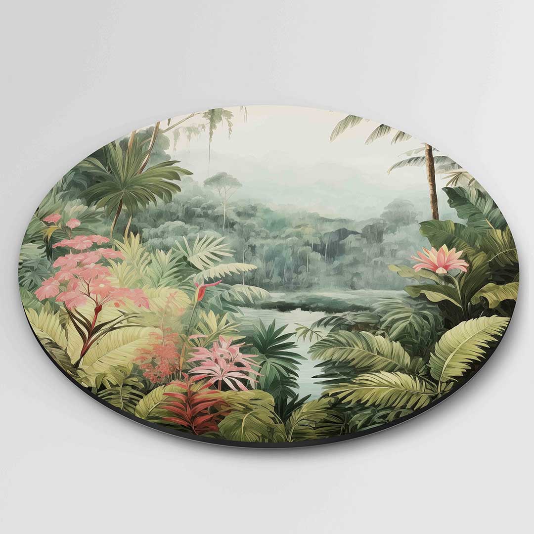 Tropische planten Muurcirkel