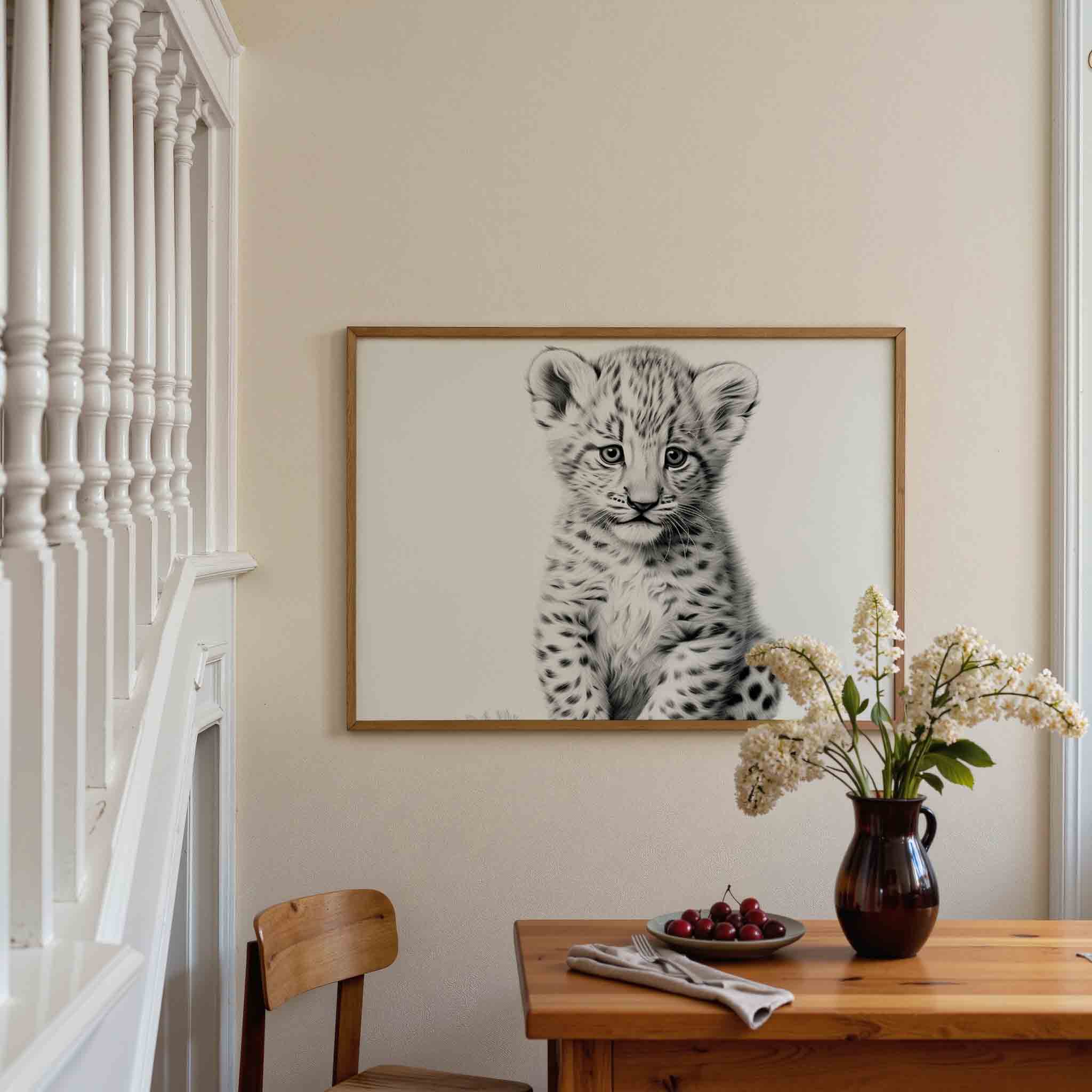 Jonge luipaard Poster