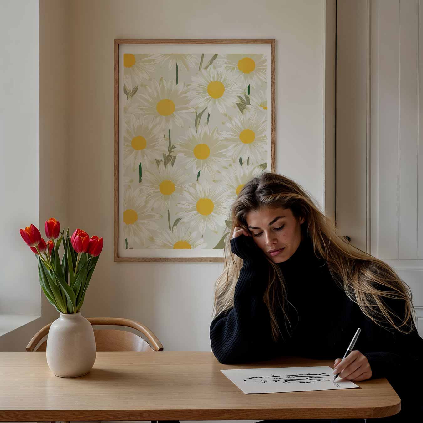 Vrolijke Margrieten Poster-WallArtistic