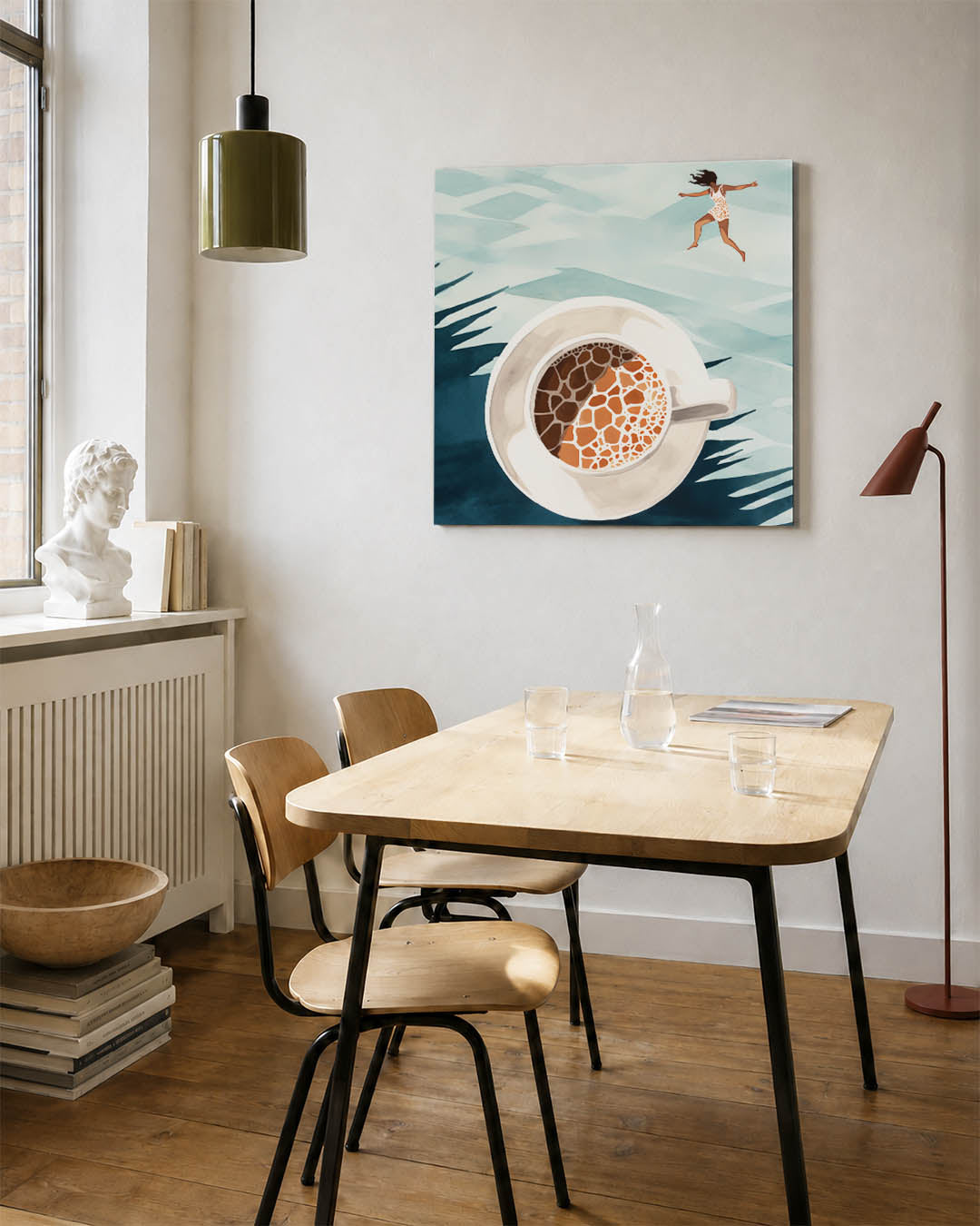 Droomachtige sprong Kunstwerk