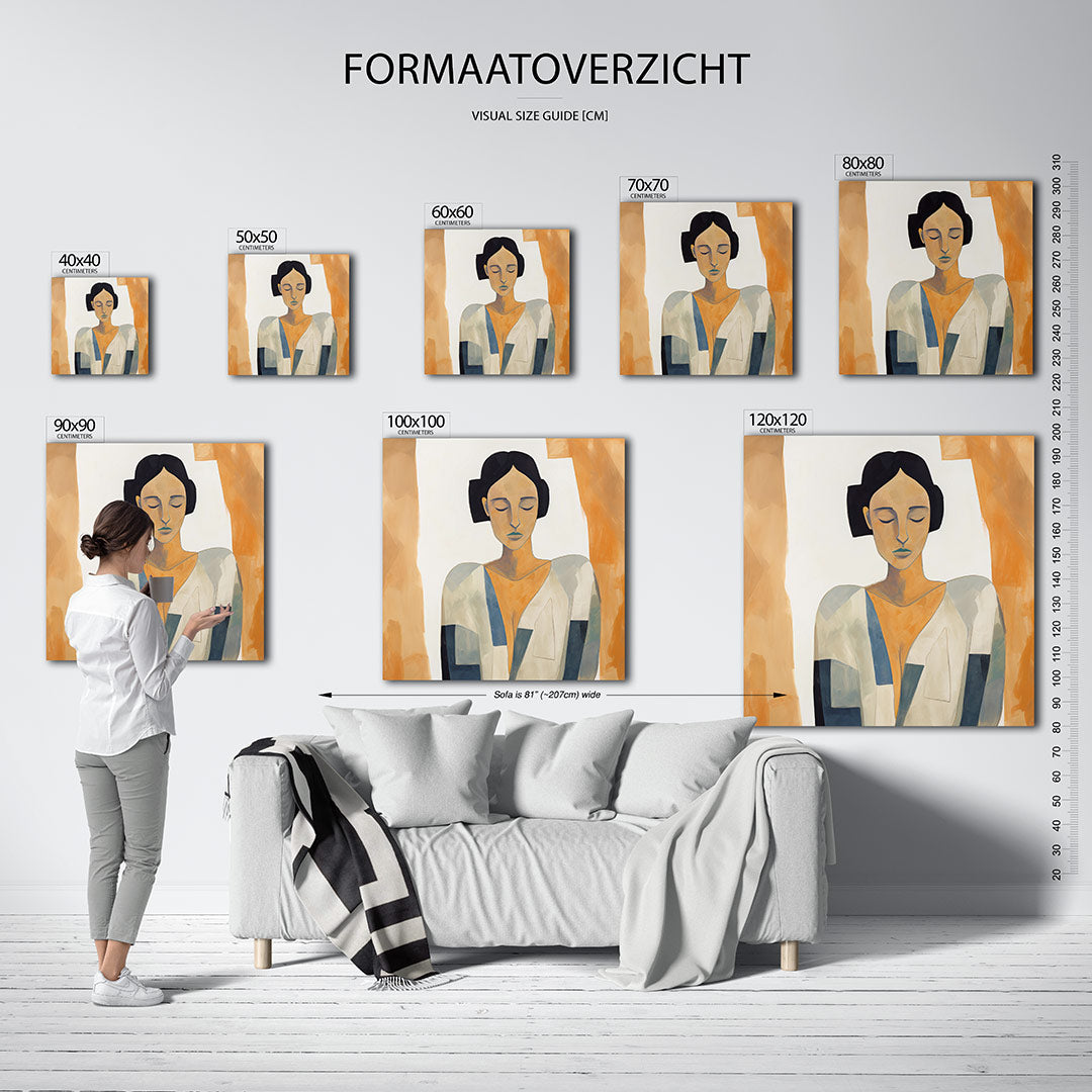 Vrouwelijk portret Kunstwerk