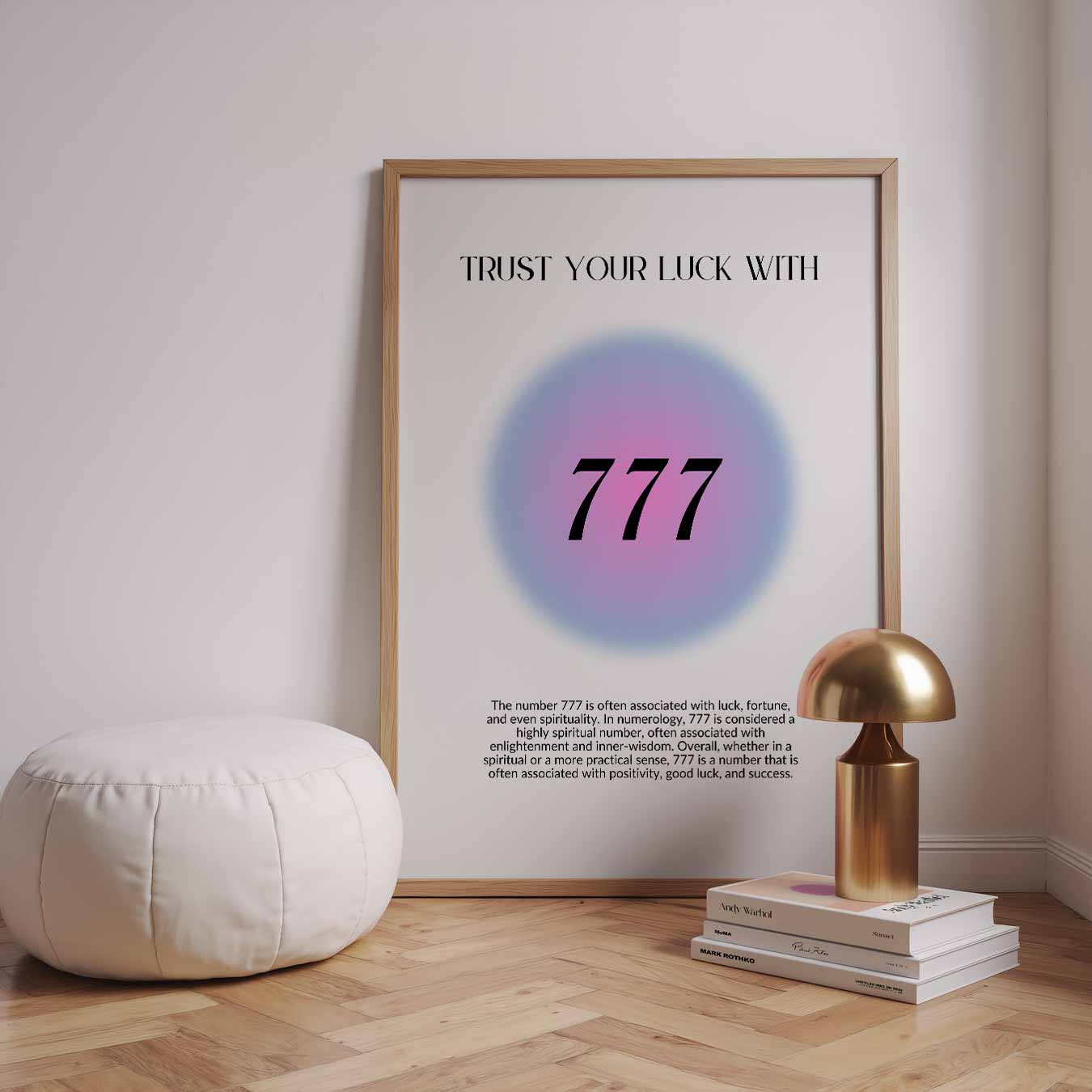 Geluksnummer 777 Poster-WallArtistic