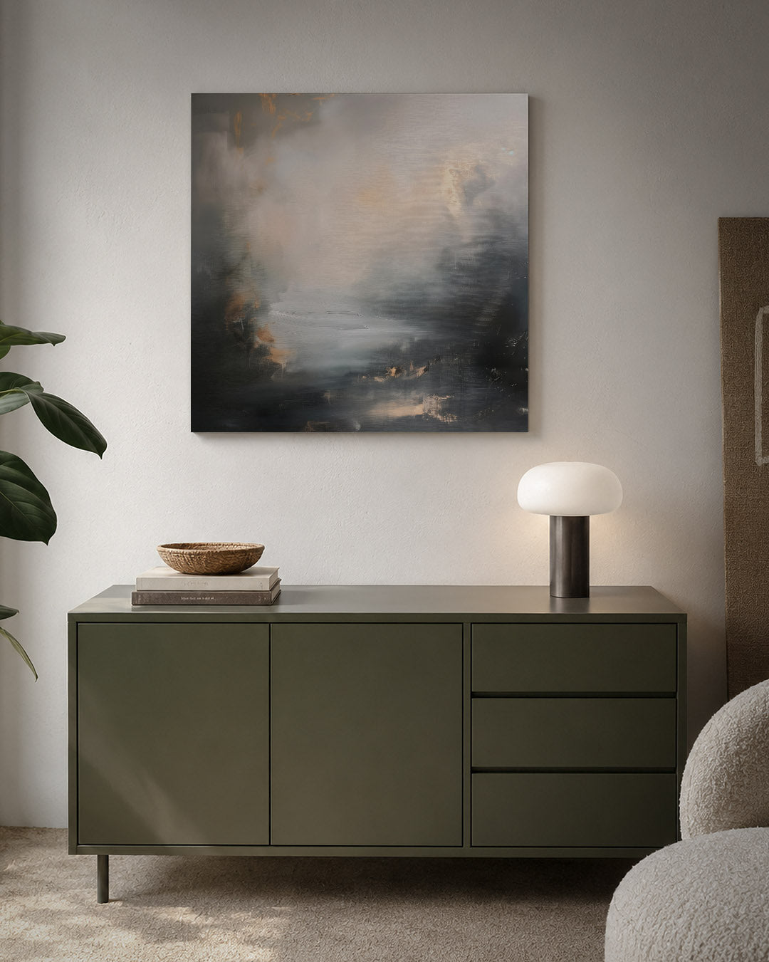 Dromerige kleurencompositie Kunstwerk