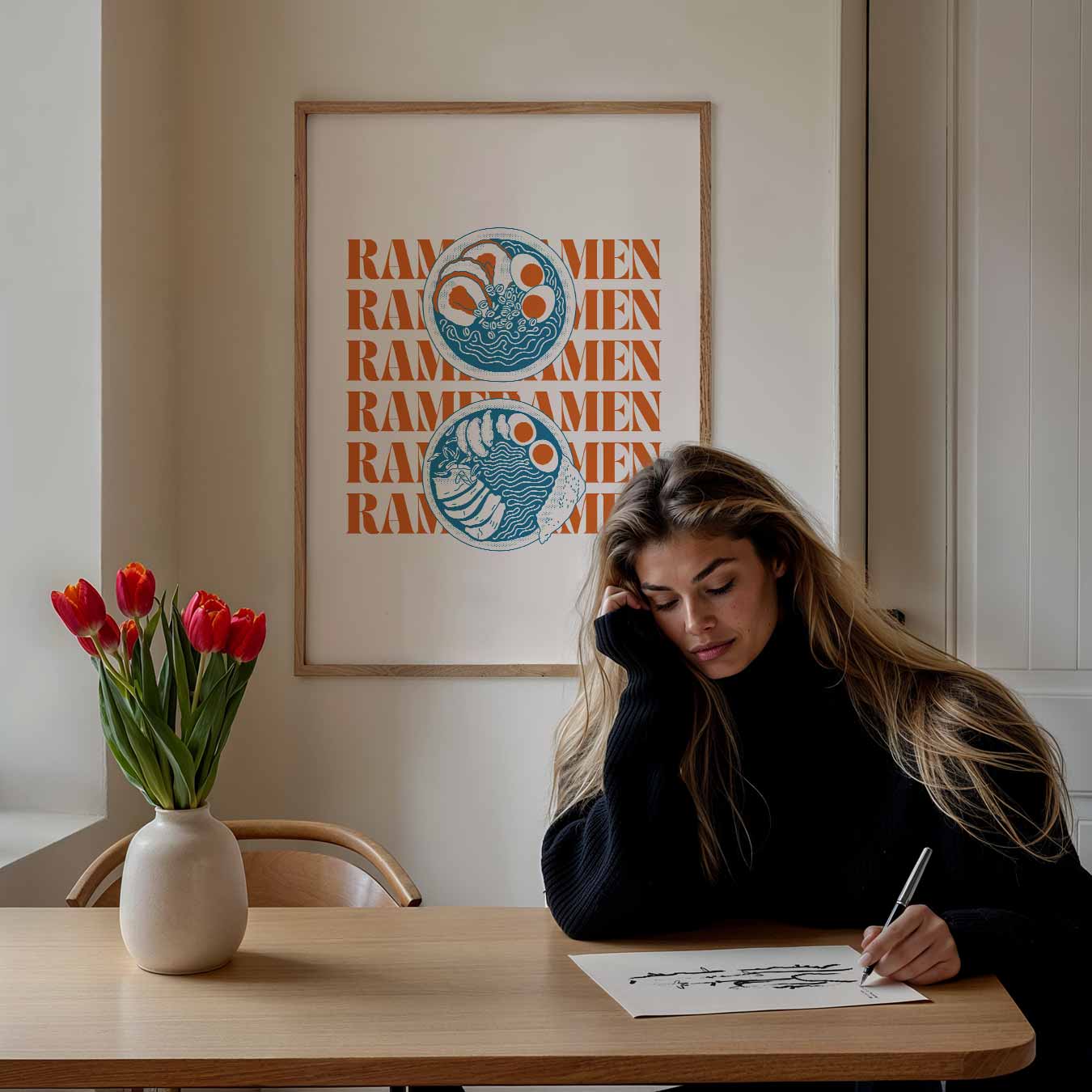 Stijlvolle Ramen Poster-WallArtistic