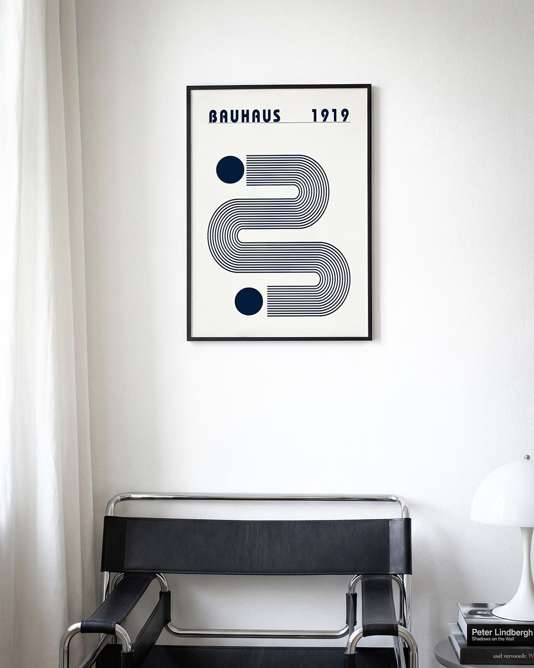 Lijnen en cirkel Poster
