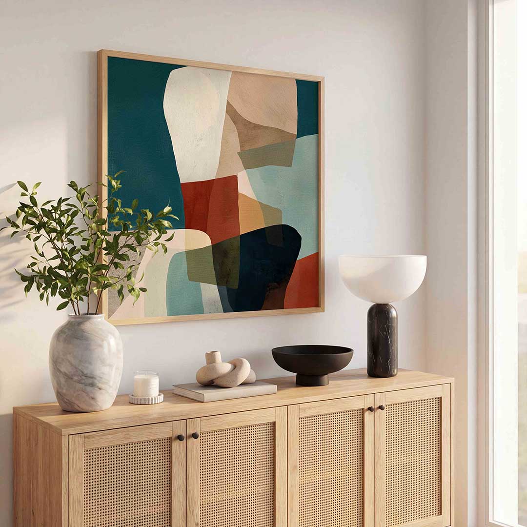 Abstracte vormen Poster