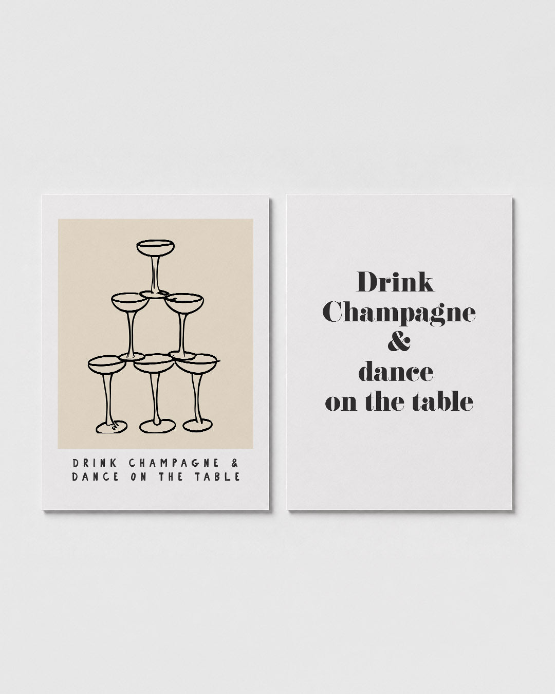 Glazenpiramide Posterset