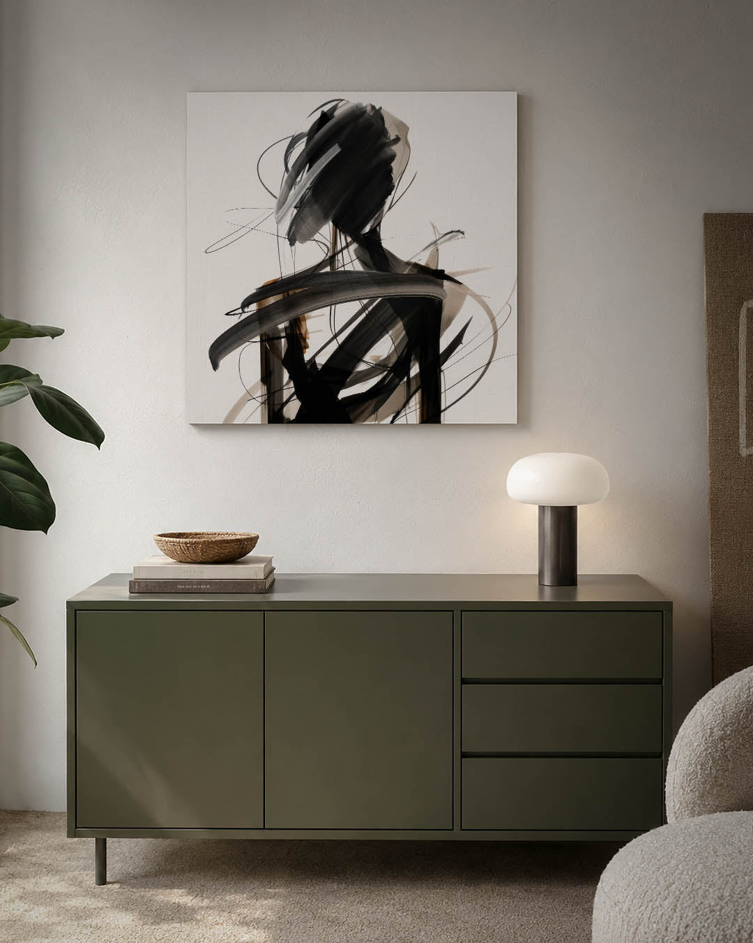 Dynamische lijnenfiguur Kunstwerk