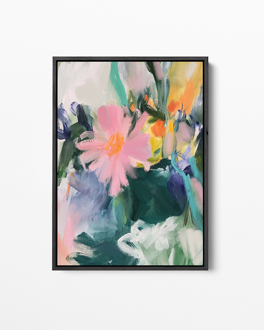 Kleurrijke bloemexpressie Kunstwerk