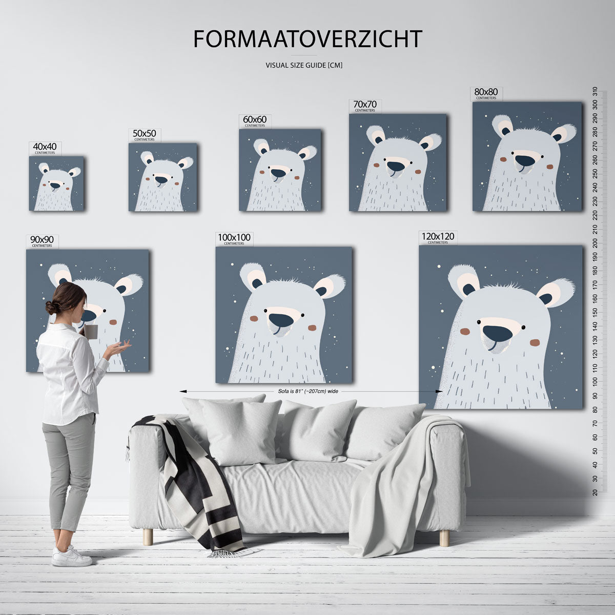 Schattige beer Poster
