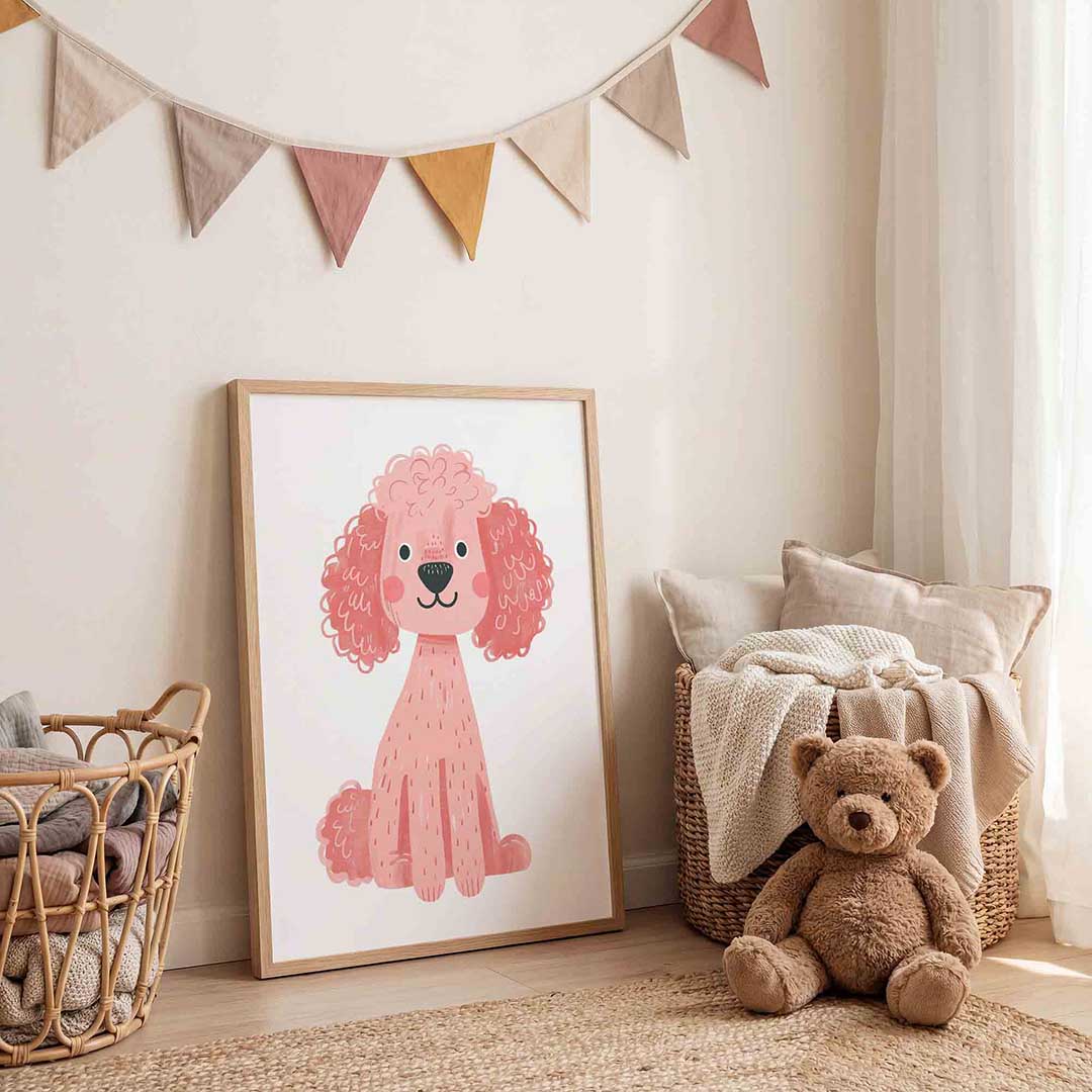 Roze poedel Poster