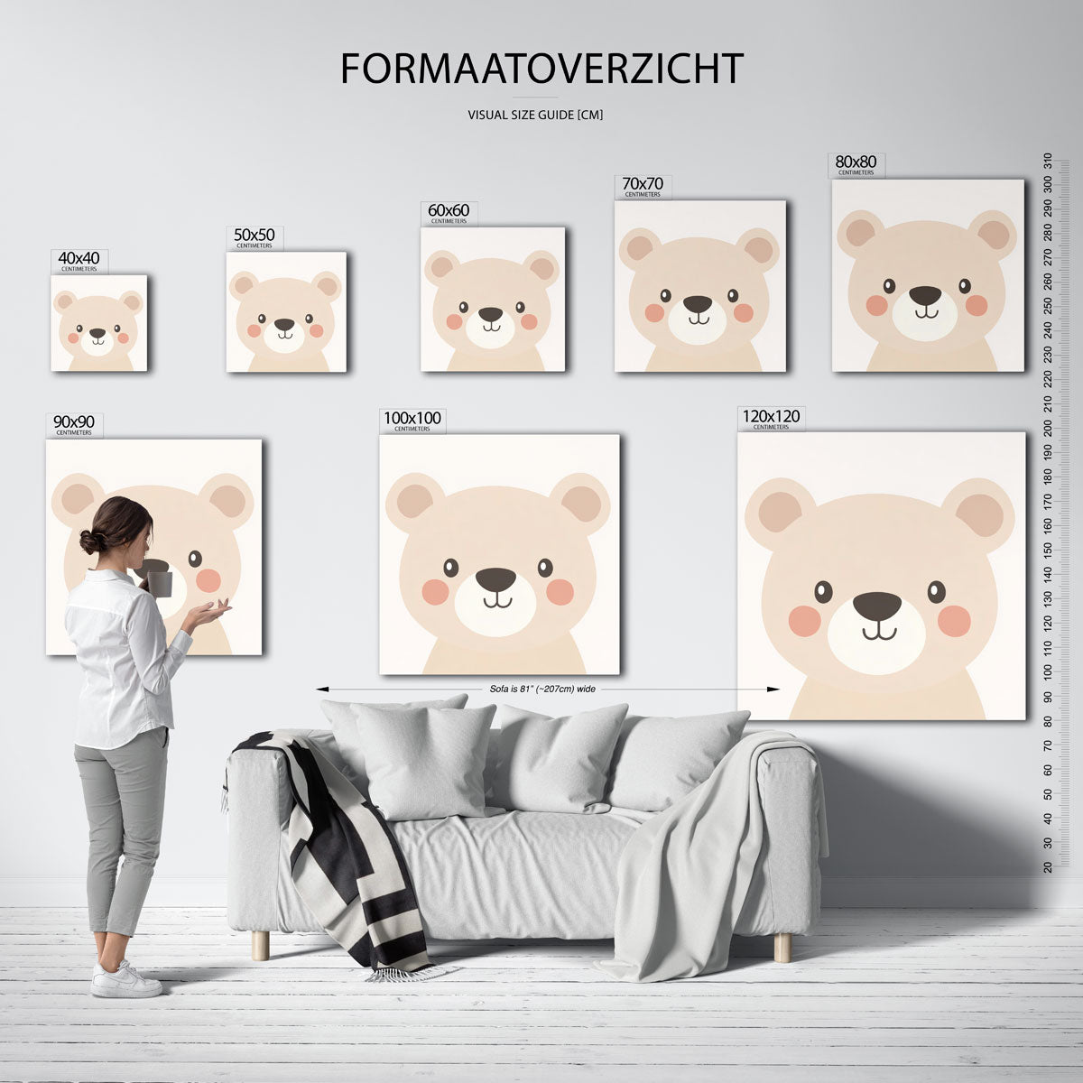 Schattige beer Poster