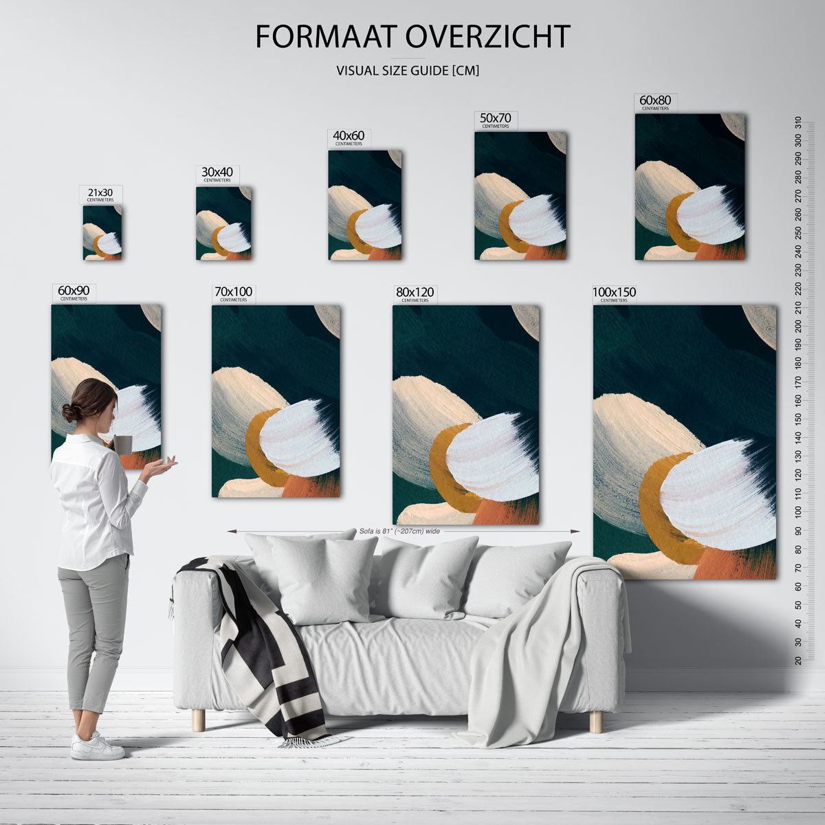 Abstracte vormen Poster