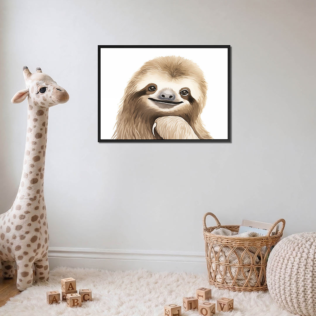 Vrolijke dierenportret Kunstwerk