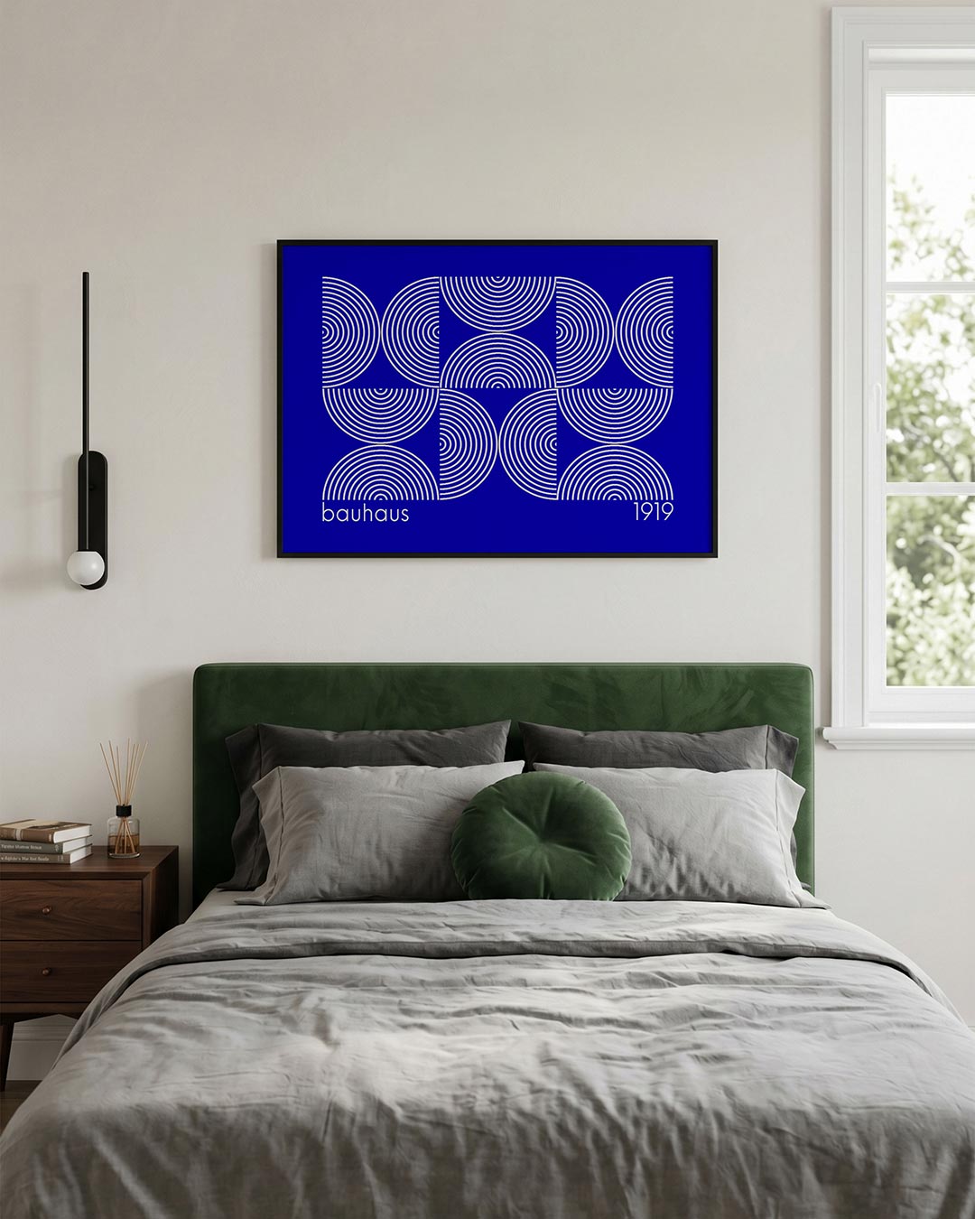 Cirkelritme en lijnen Poster
