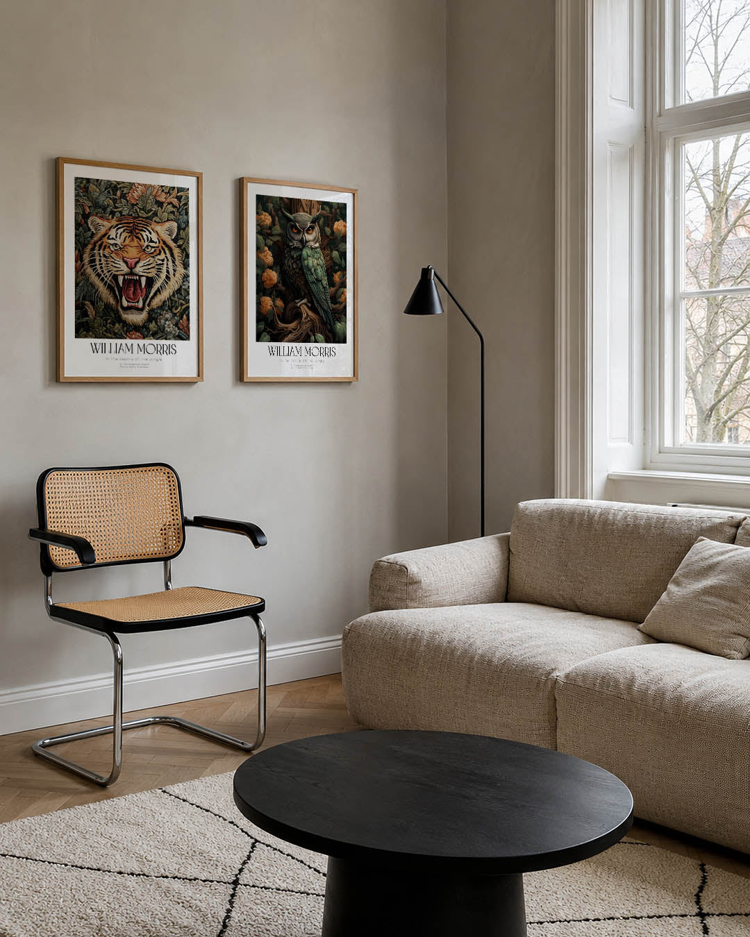 Tijger en bladeren Posterset