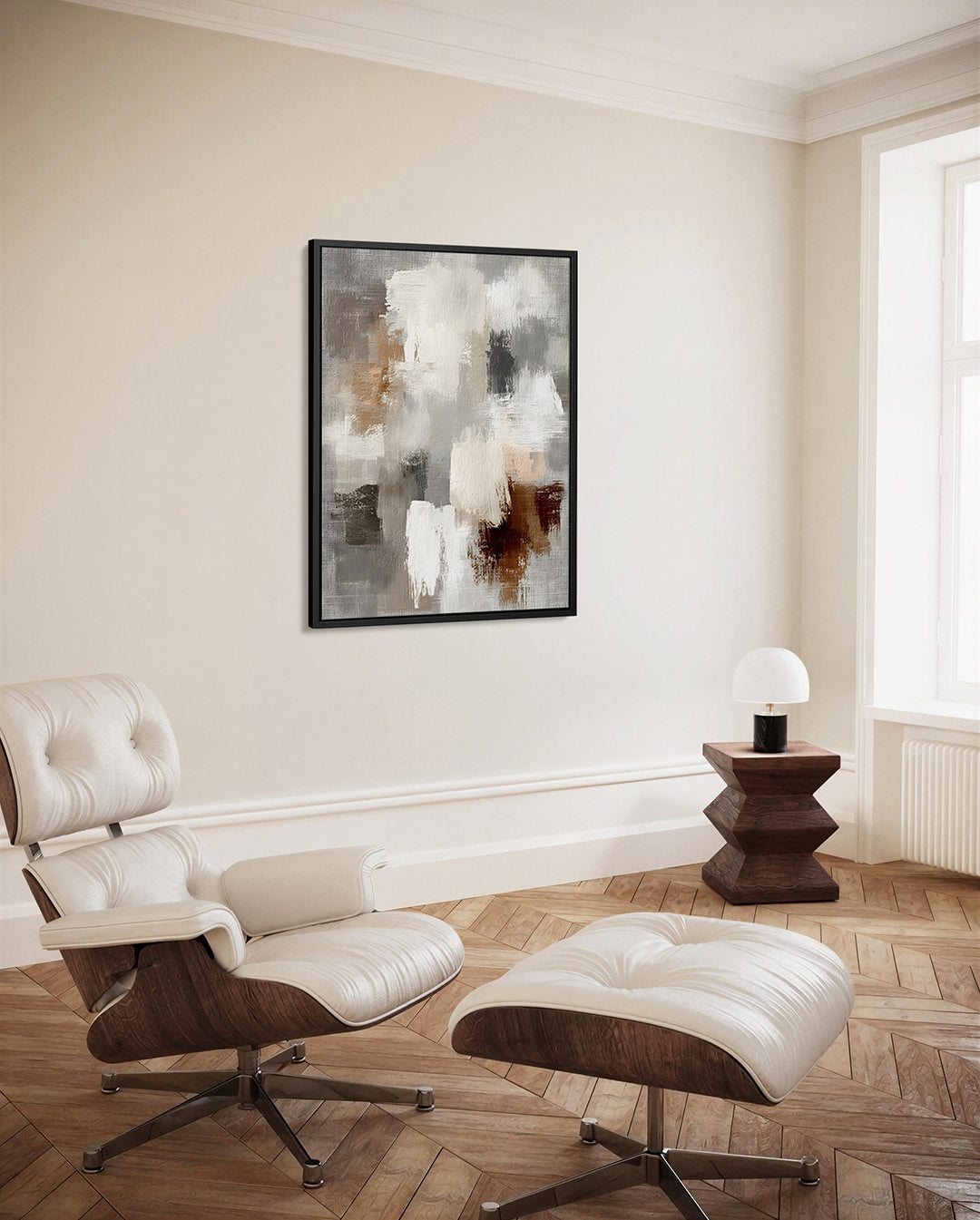 Dynamische kleurencompositie Kunstwerk