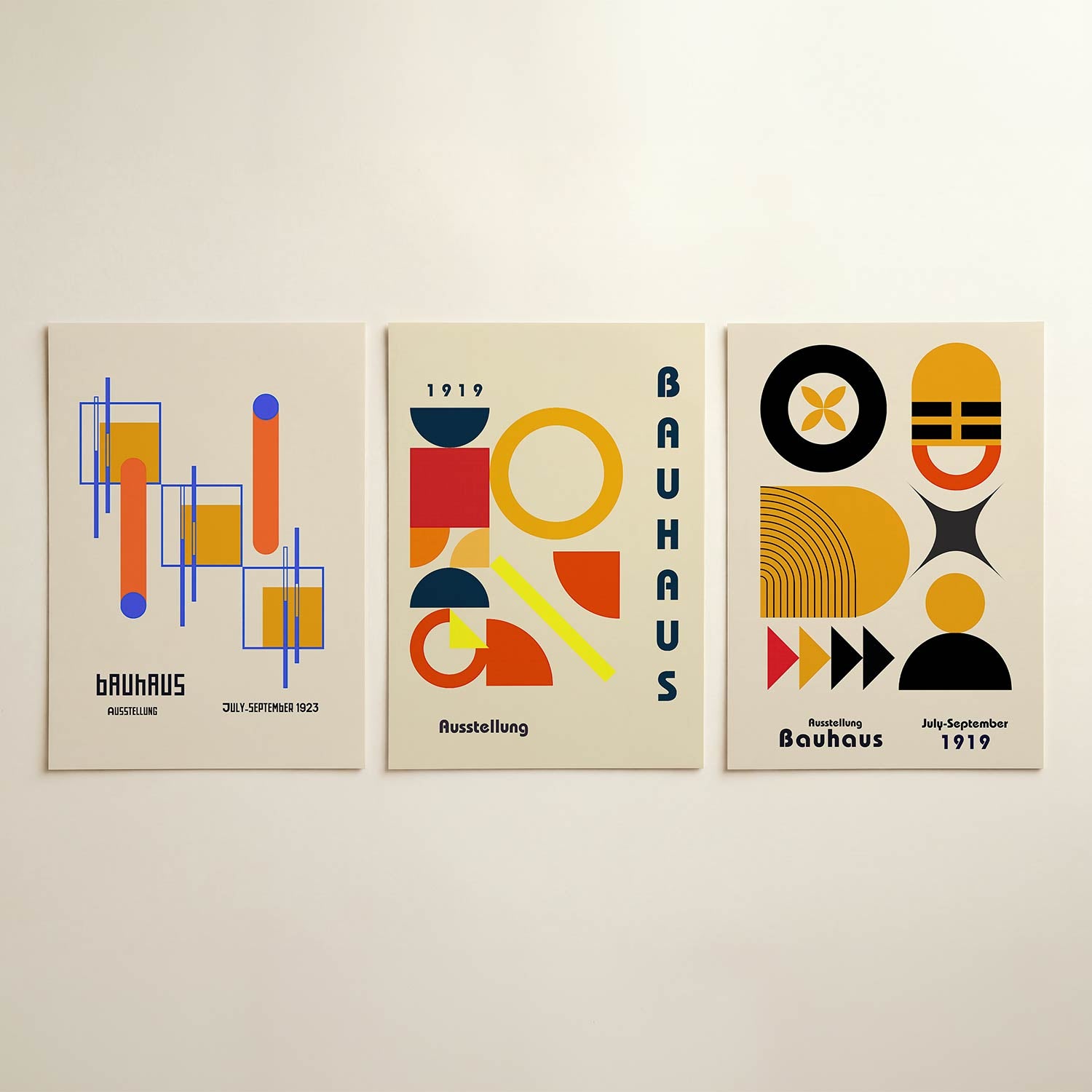 Vormen en kleurvlakken Posterset