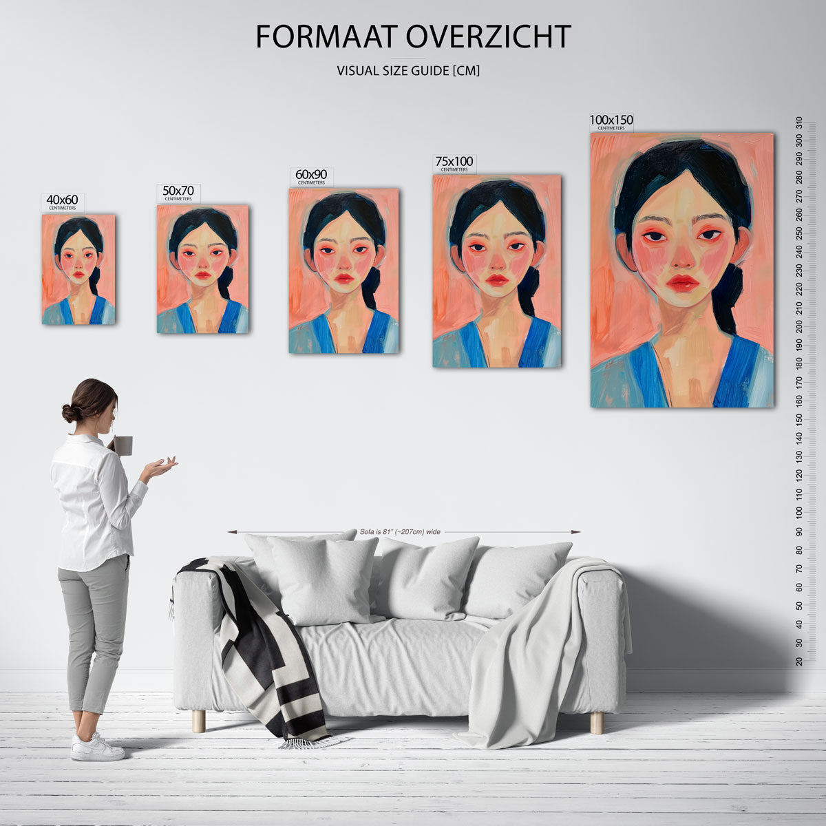 Portretstudie Kunstwerk